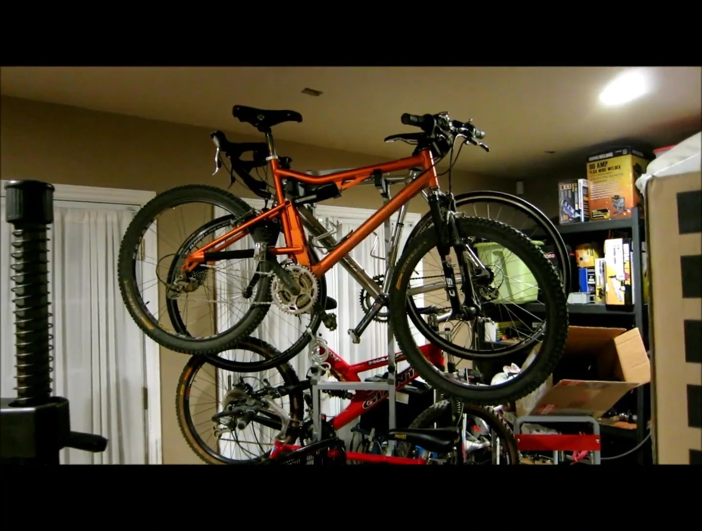 The speaker's Santa Cruz Superlight bike.