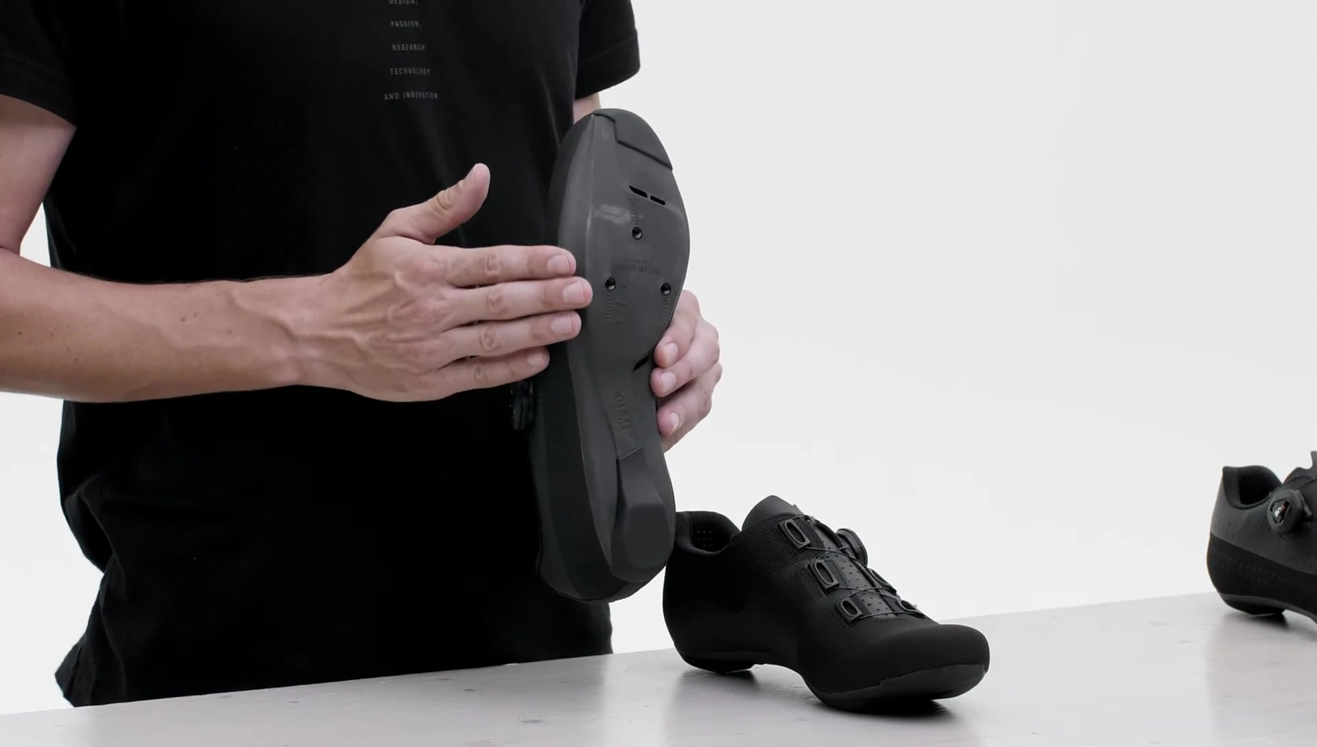 Bottom of the shoe showing the outsole