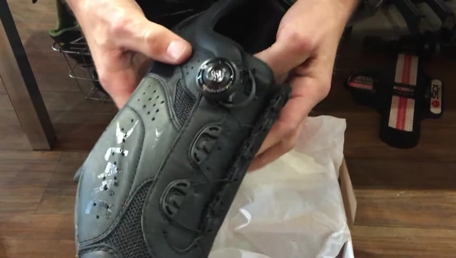 Detailed shot of the shoe sole showcasing the open tread pattern