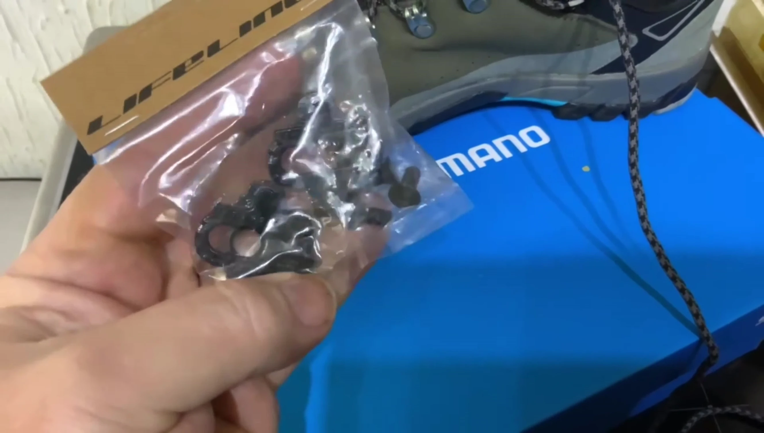 Close-up of the cleats