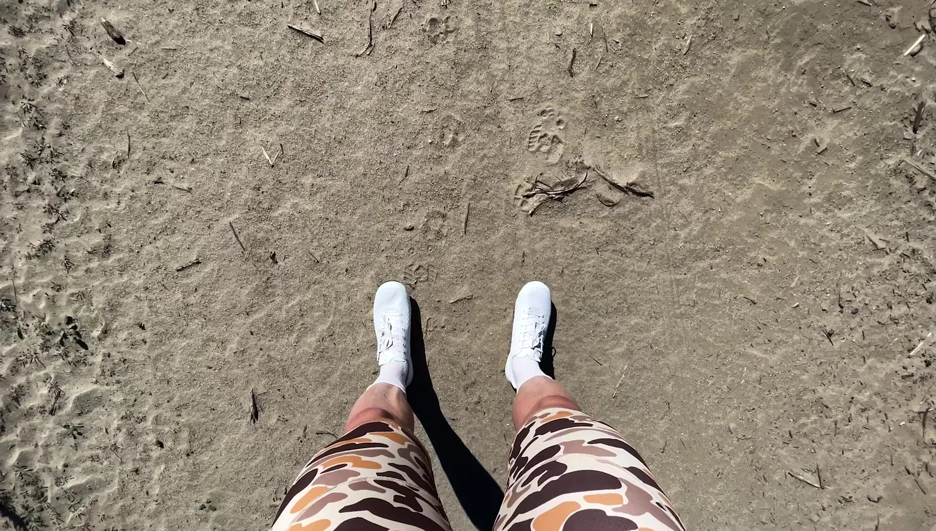 Close-up of Recon Lace shoes on feet