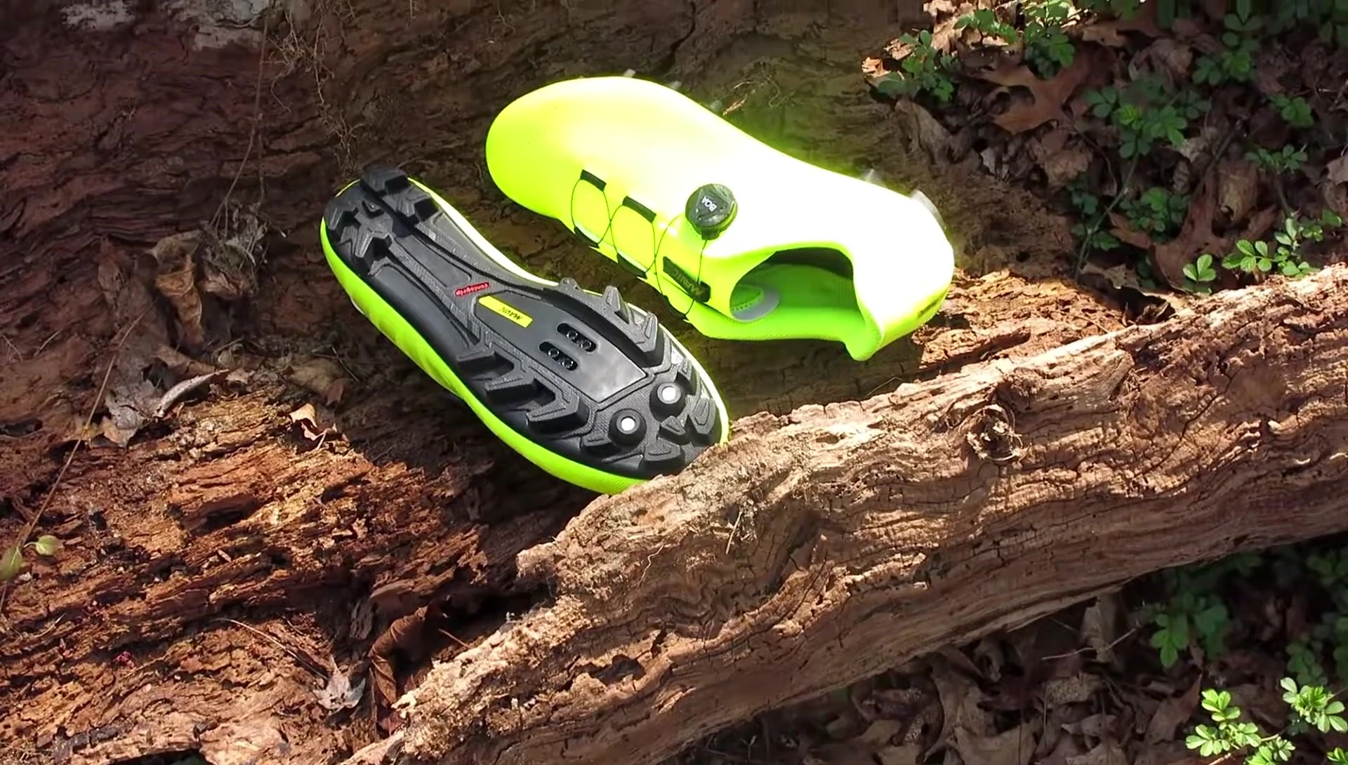 Image showcasing the shoe on various terrains emphasizing its grip.
