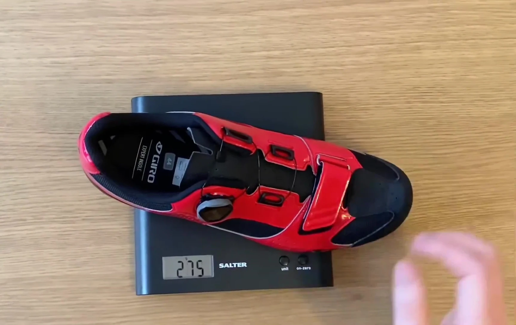 Final shot of the shoes highlighting the Boa dial