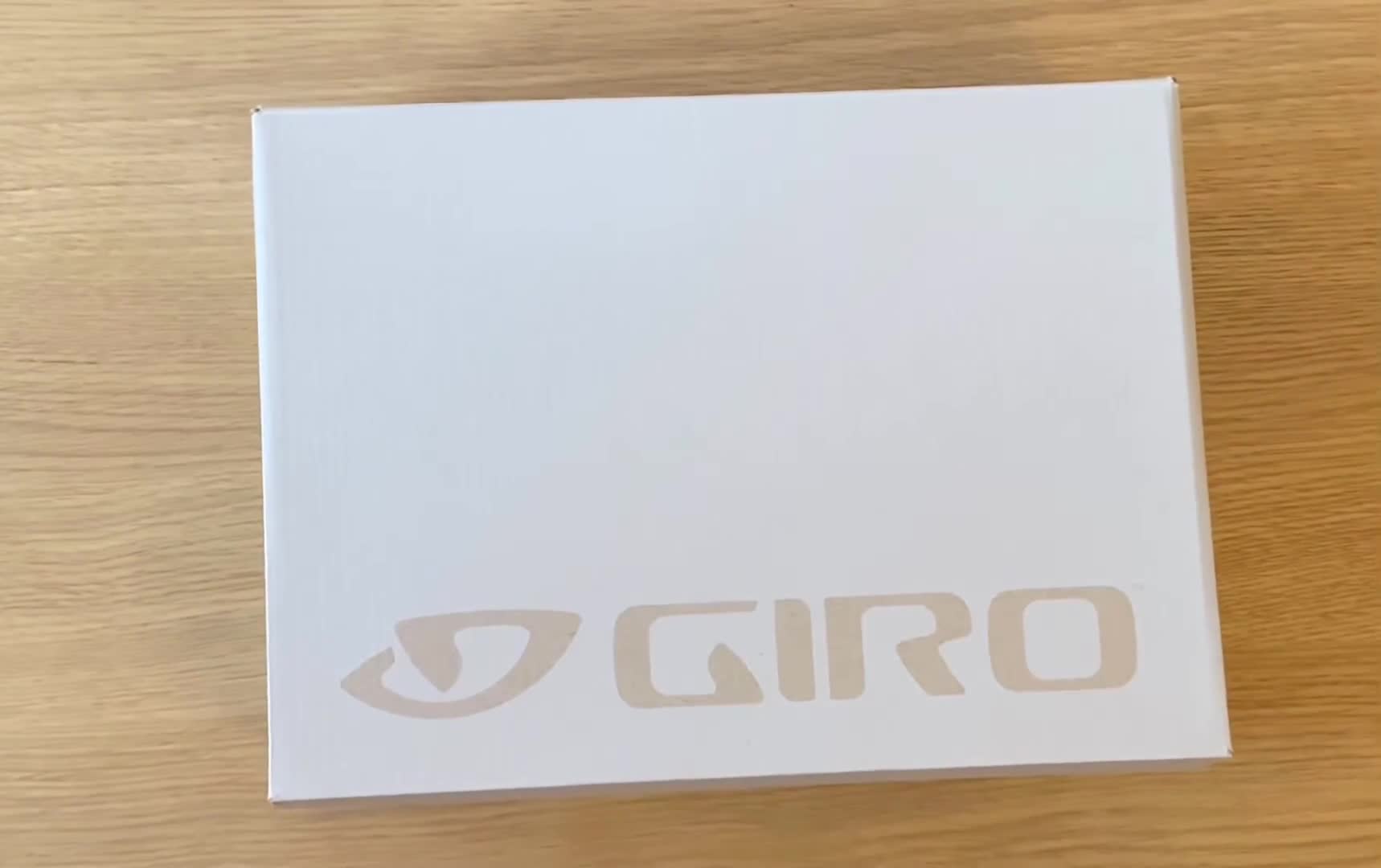 Close-up of the Giro Trans Boa cycling shoes in the box