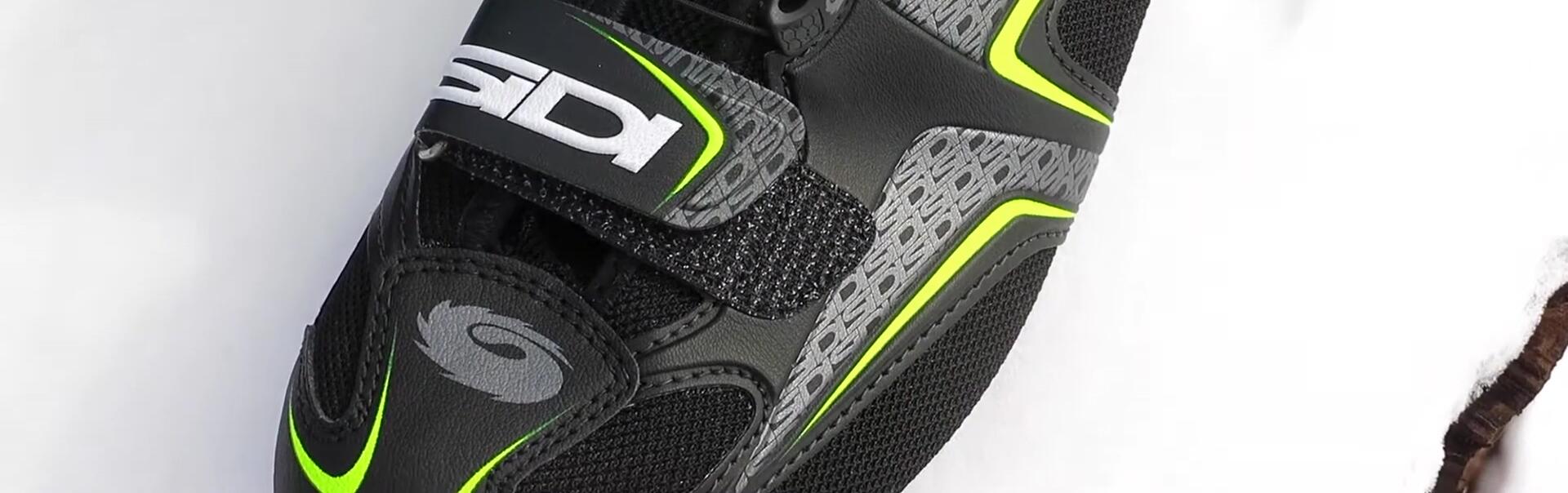 Close-up of the Sidi Road Zero showcasing the Gore-Tex liner