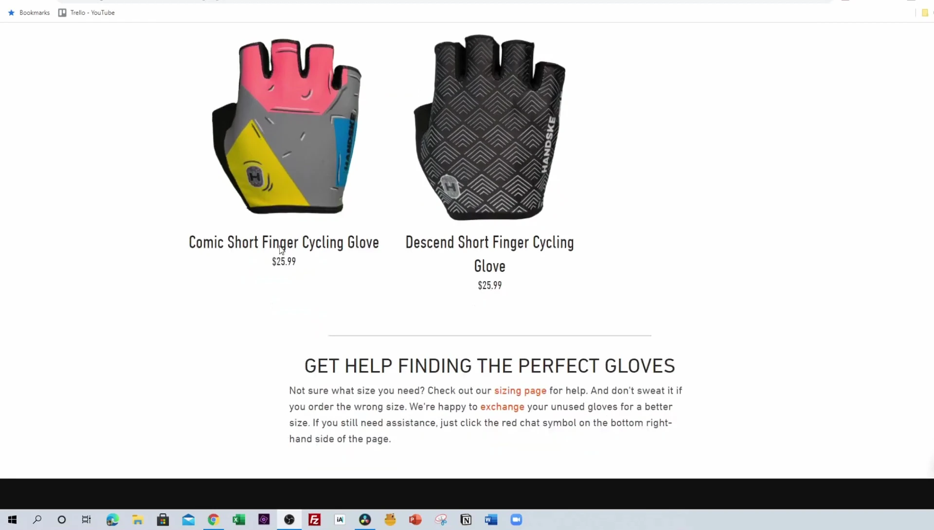 The speaker holding up the mitts, highlighting their color and design.