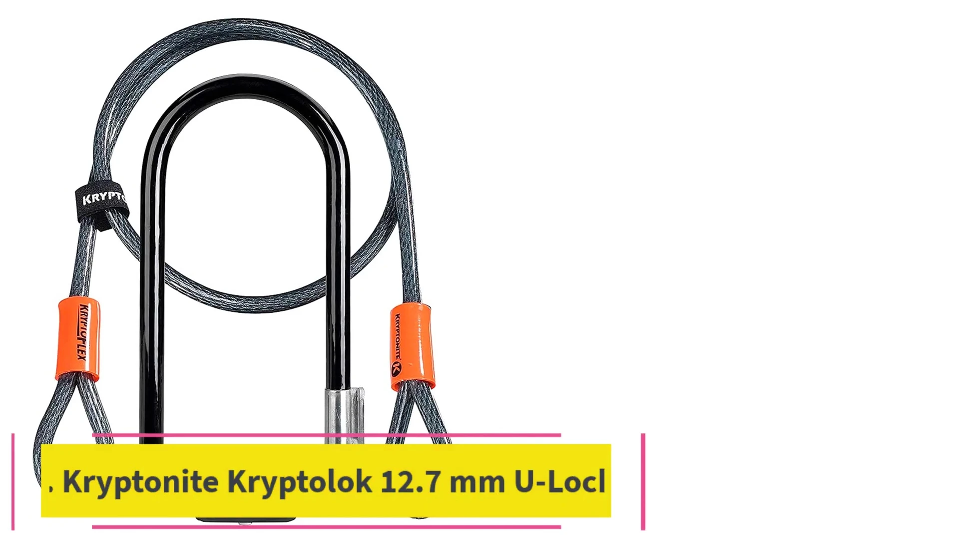 The Kryptonite Kryptolok U-lock with cable