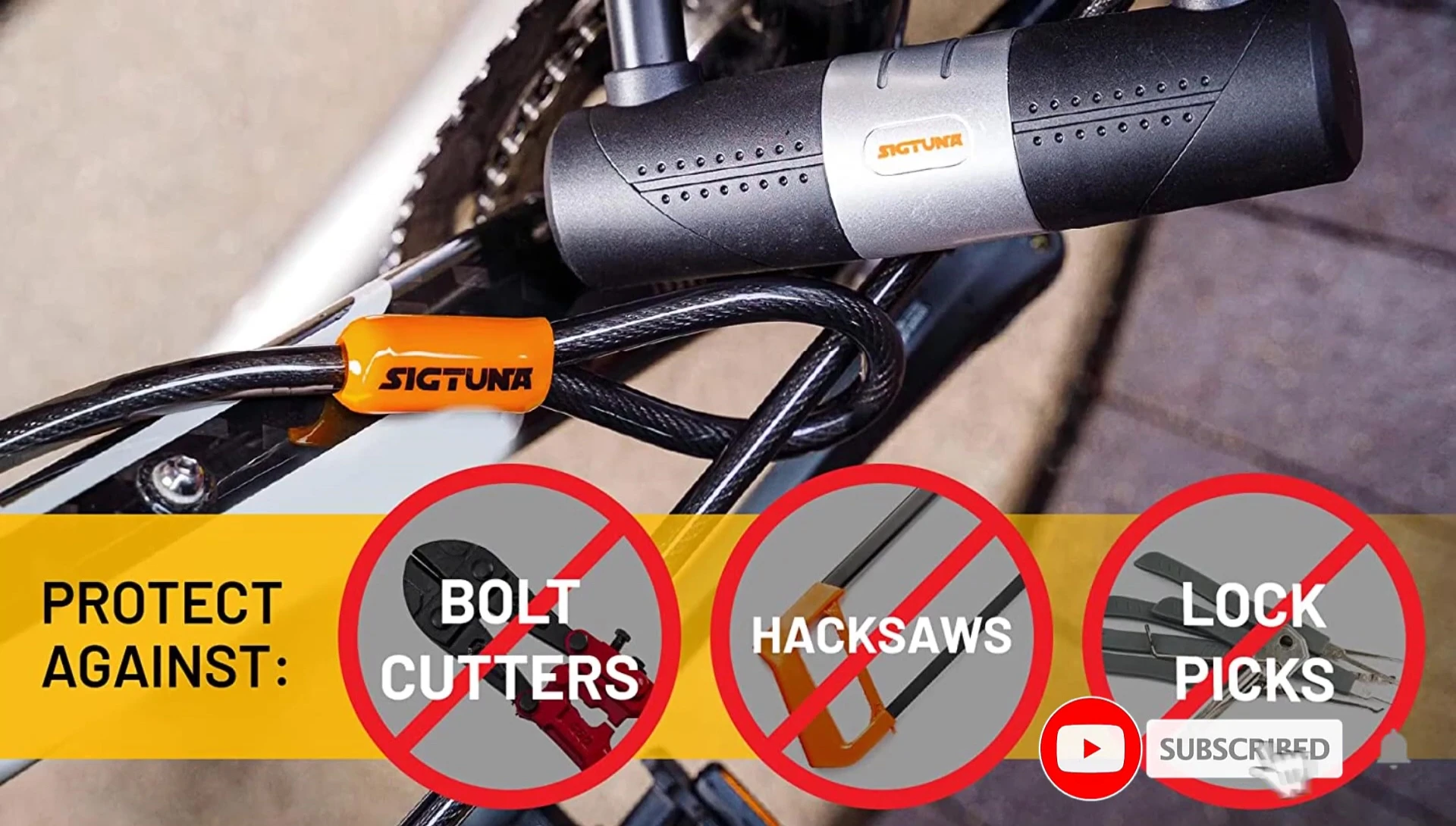 The OnGuard Bulldog bike lock mount