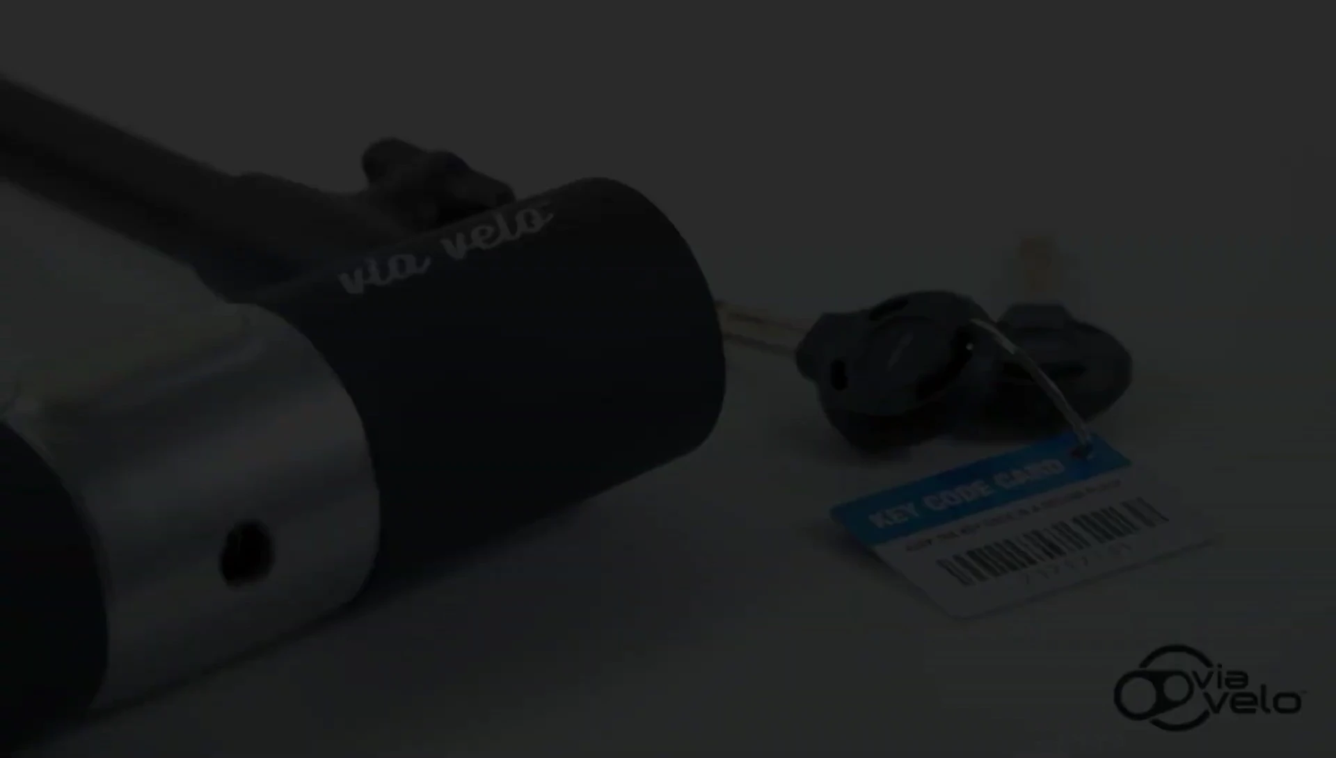 Showing both the U-lock and the cable