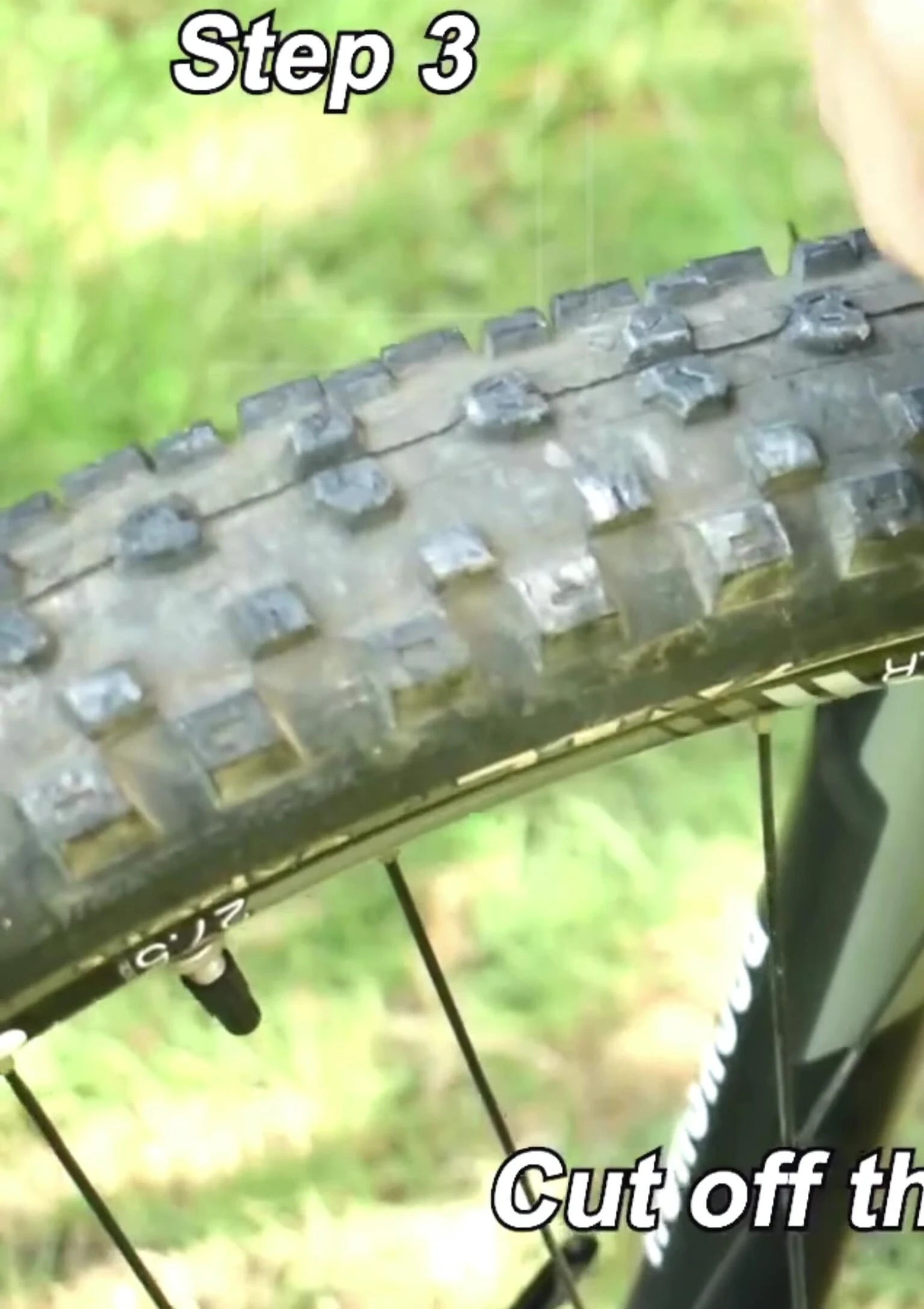 50/50 Fender securely mounted on a bike