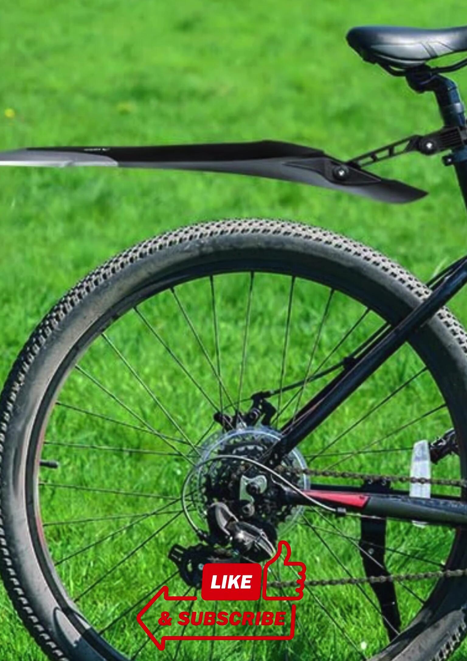 Wired Blue Sunshine Mudguards shown on a bike