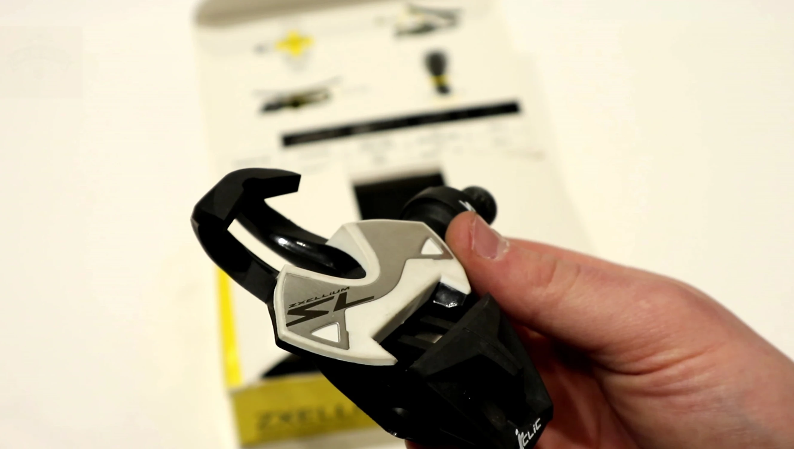 Detailed shot of the pedal's construction, highlighting the hollow steel spindle