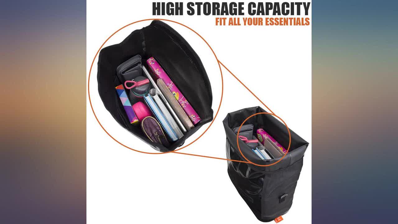 A shot showcasing the bag's ample space.