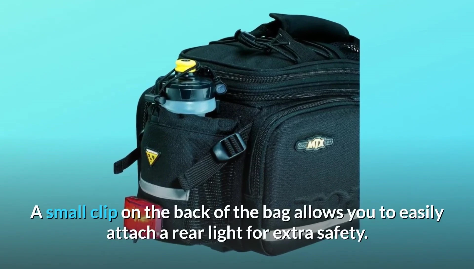 Rear safety light clip