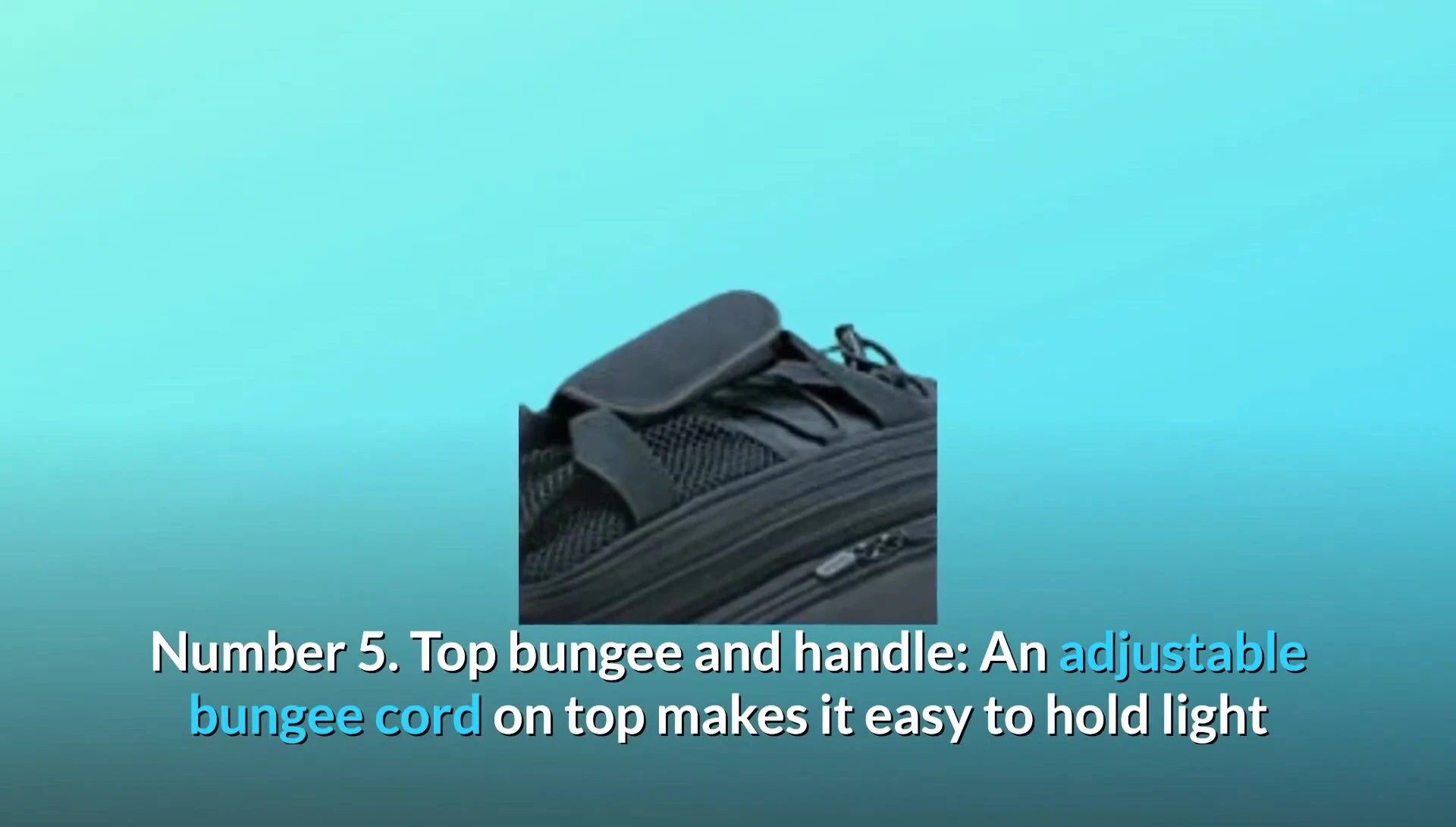 Top bungee cord