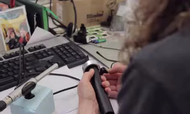 Images showing sound testing and quality control procedures.