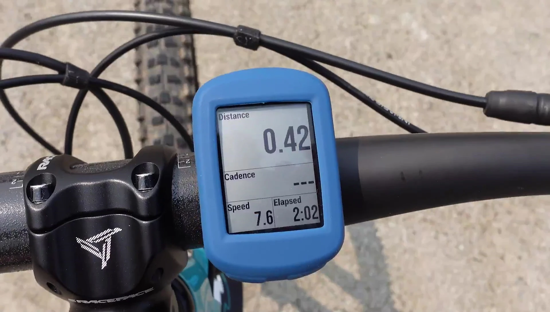 The device pausing and restarting during a stop.