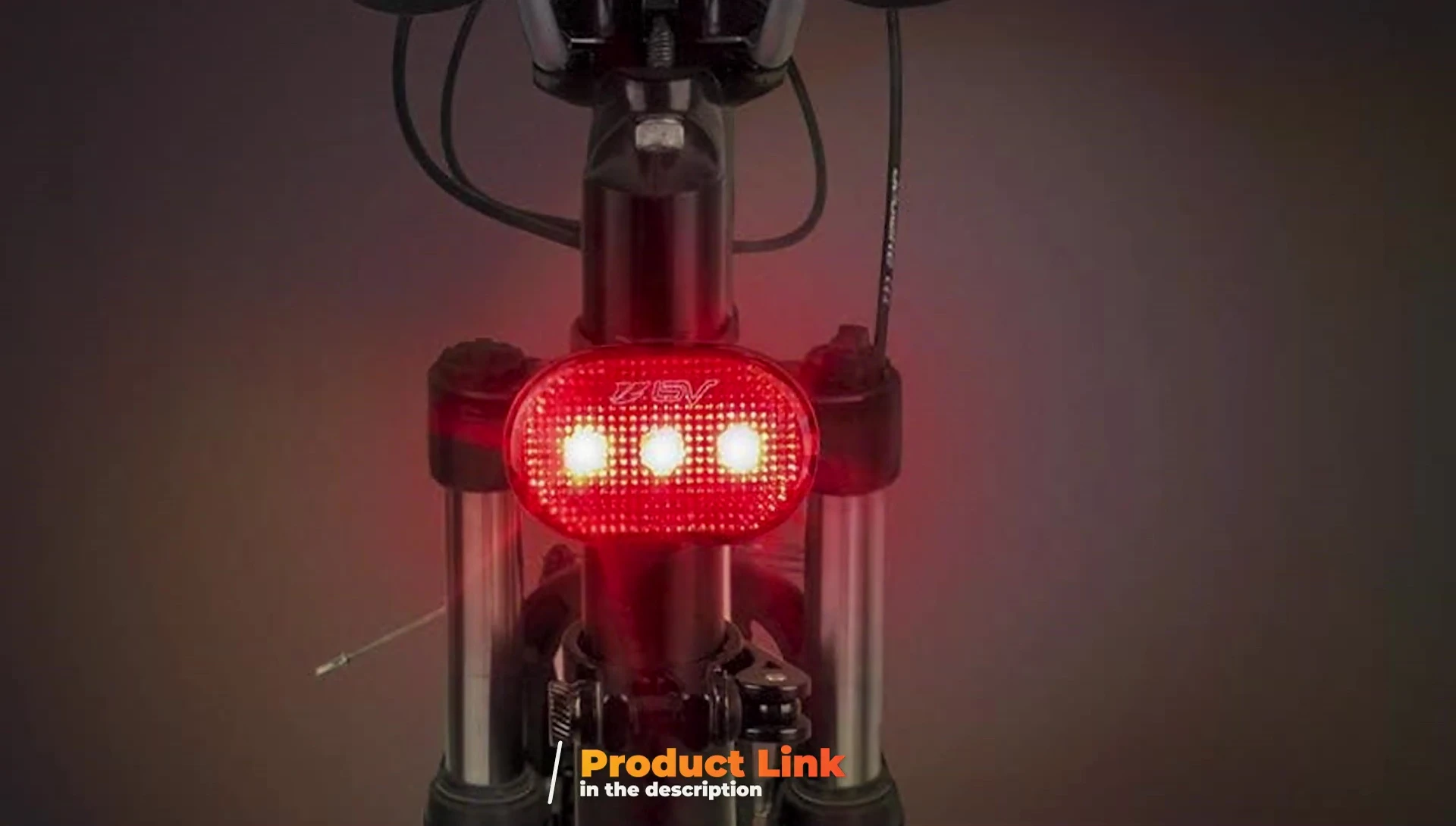 Close-up of the BV Bike Lights showcasing its multiple LEDs.
