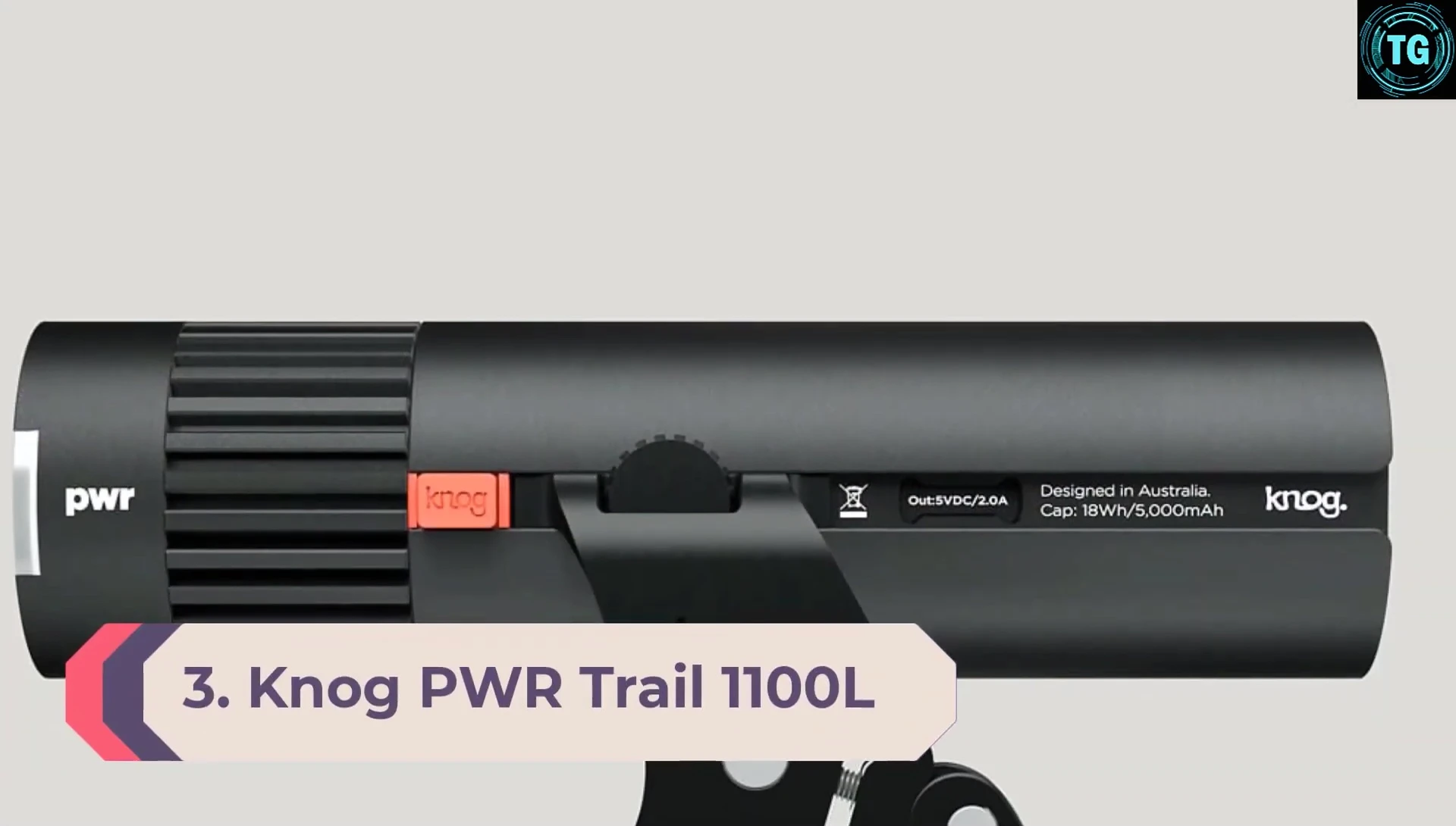 Knog PWR Trail 1100 L bike light