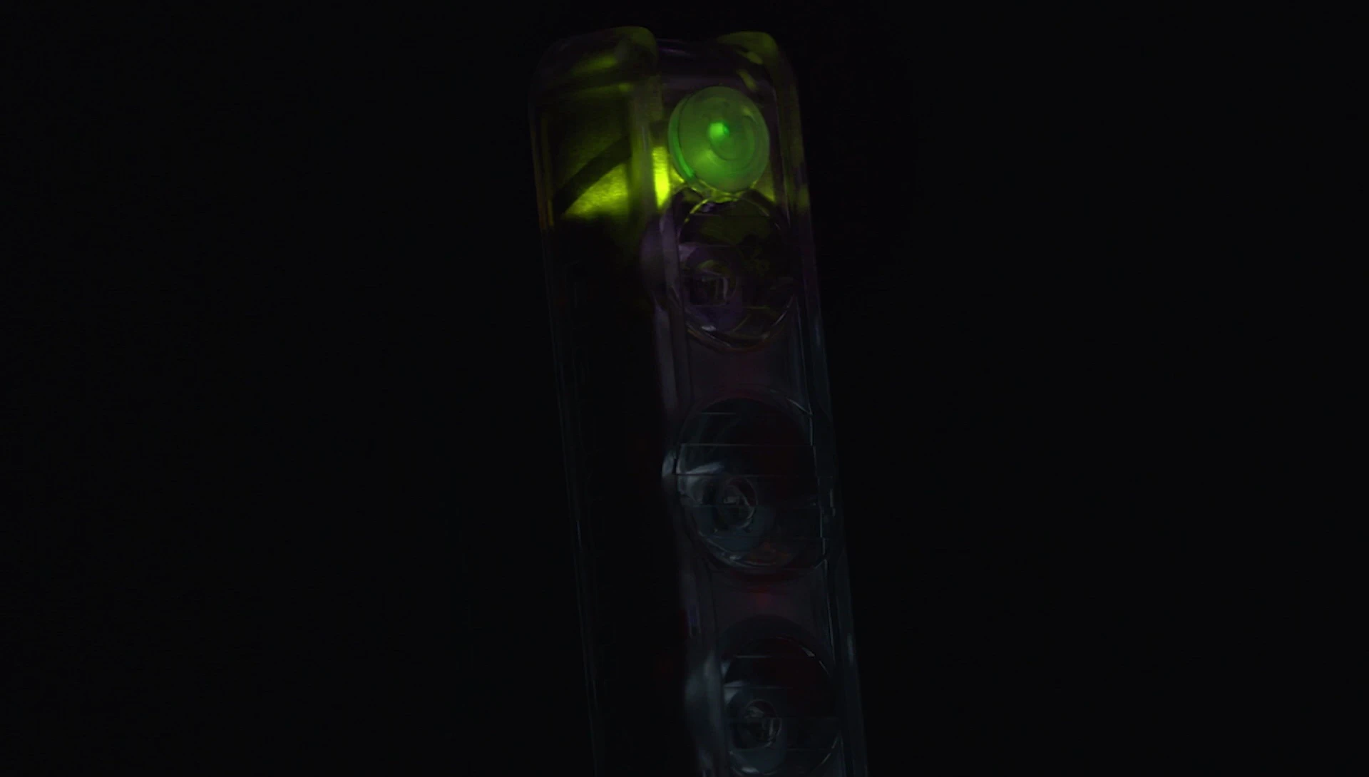 Close-up of the battery indicator