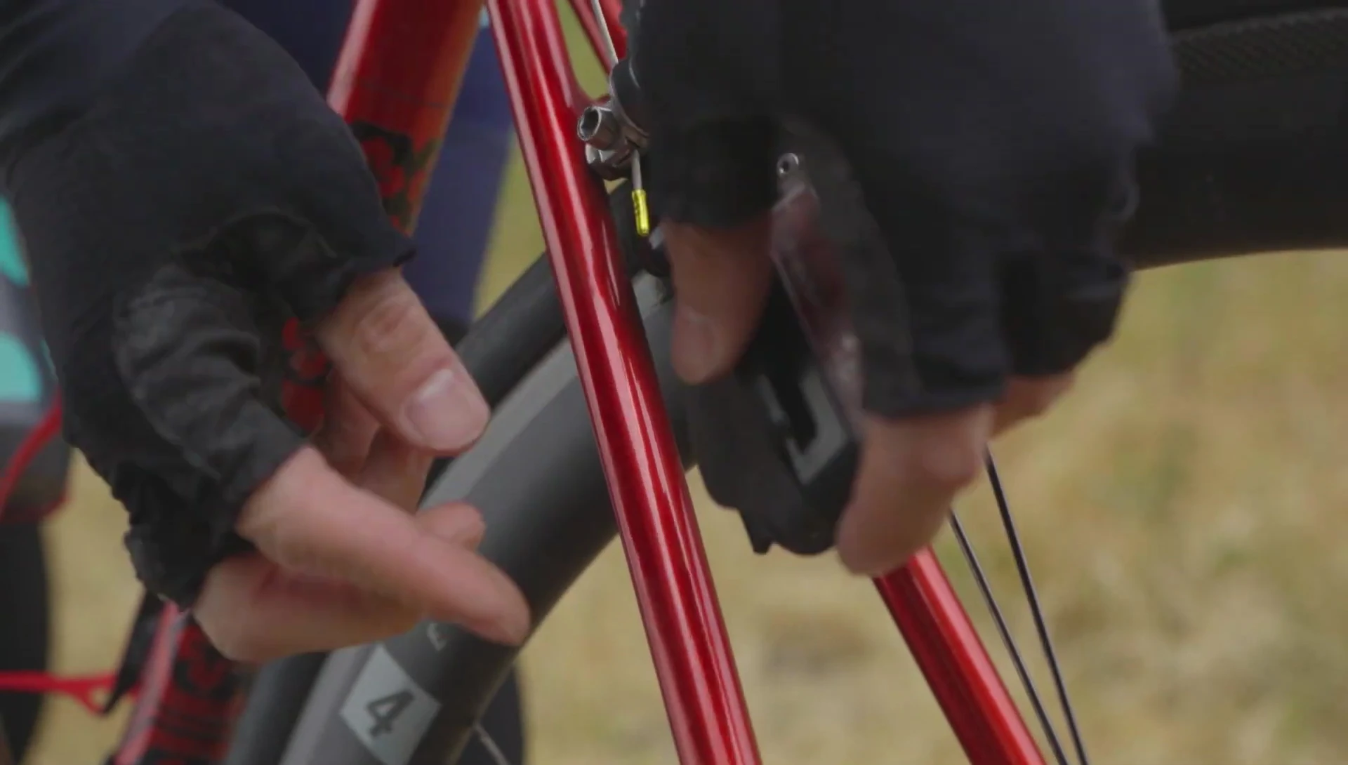Examples of mounting locations on a bicycle