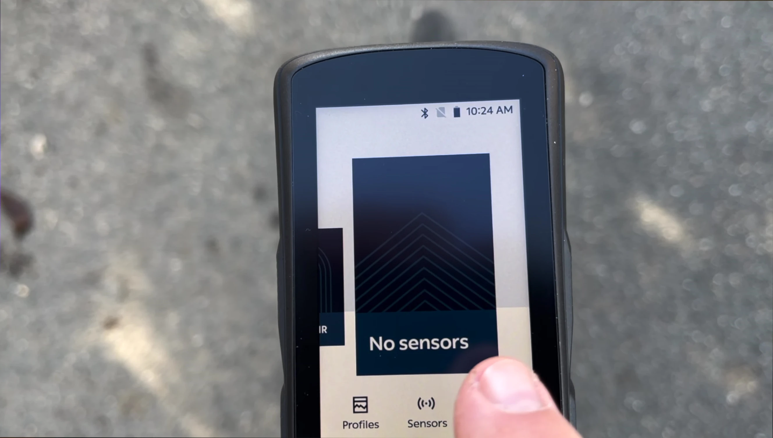 Image of the Karoo 2 touchscreen