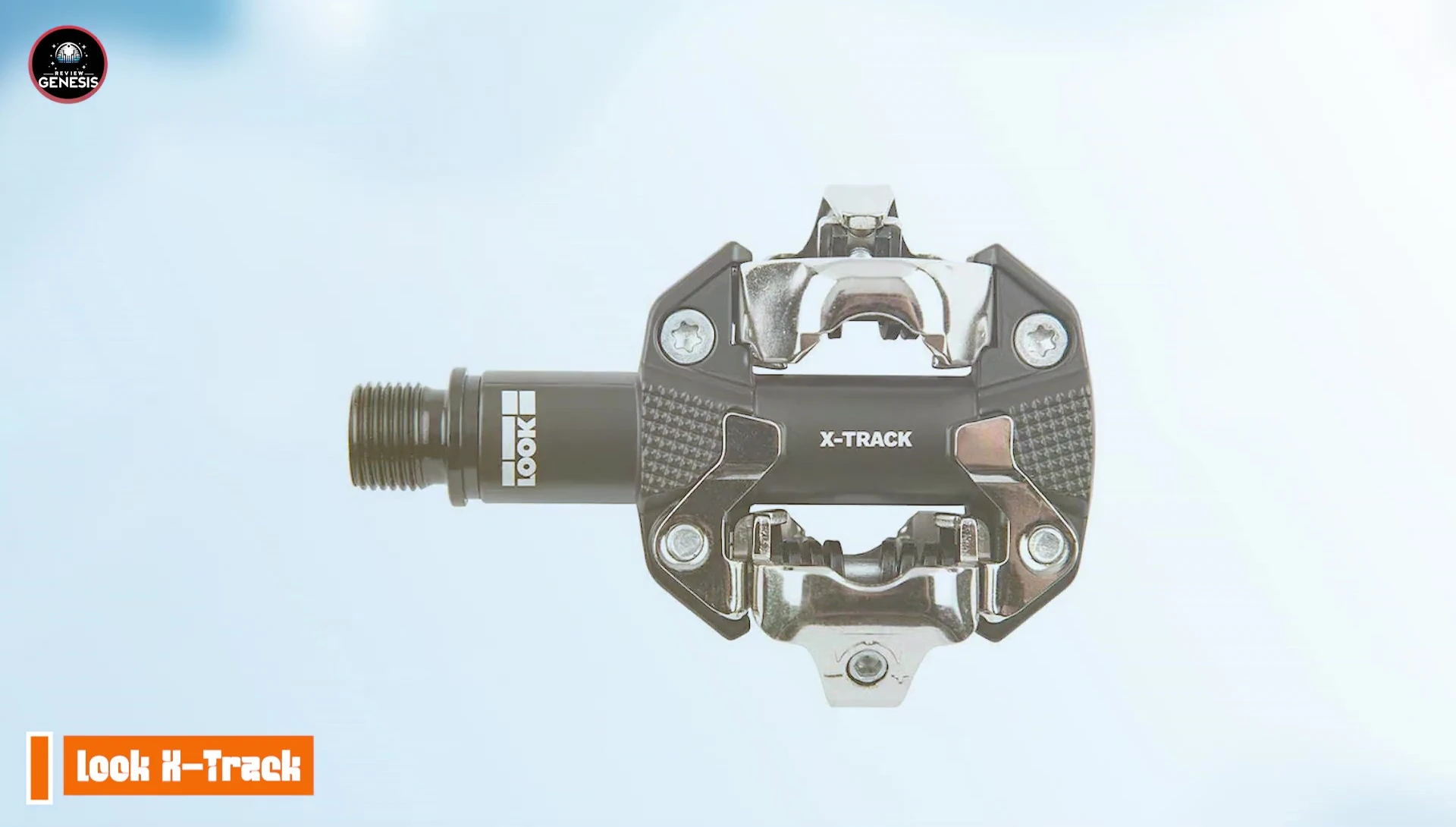 Rider using Look X-Track pedals on a trail