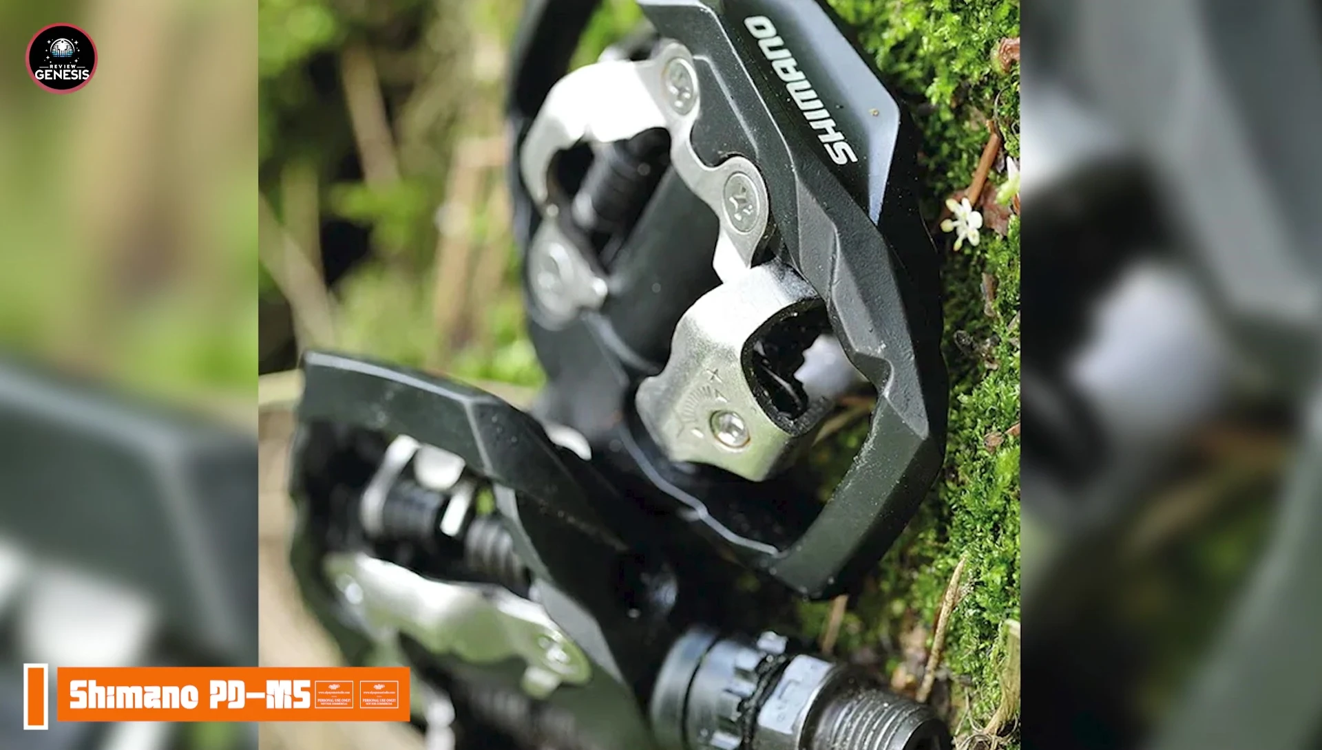Close up of Shimano Deore M530 pedal mechanism