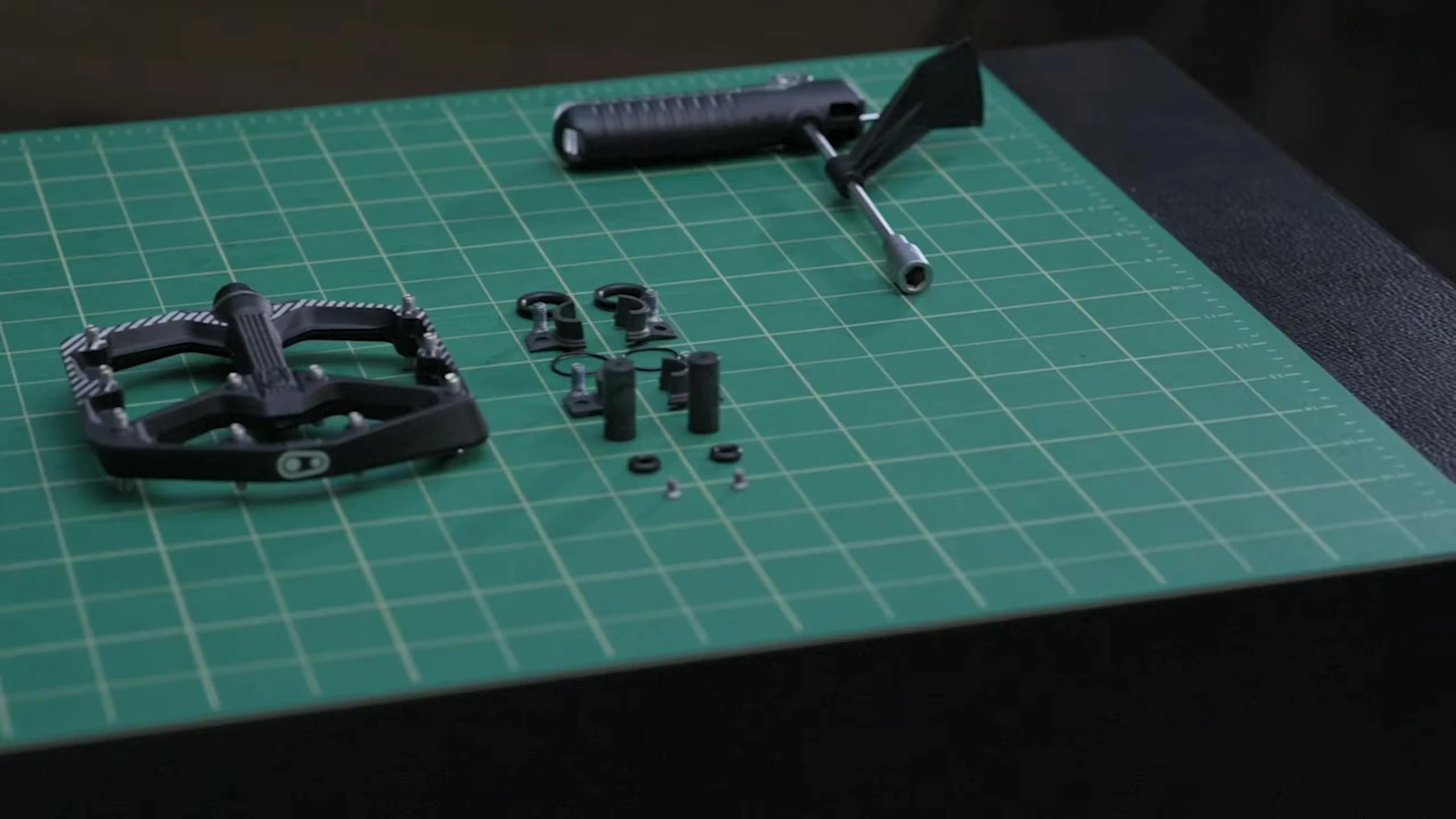 Installing the seal onto the spindle.