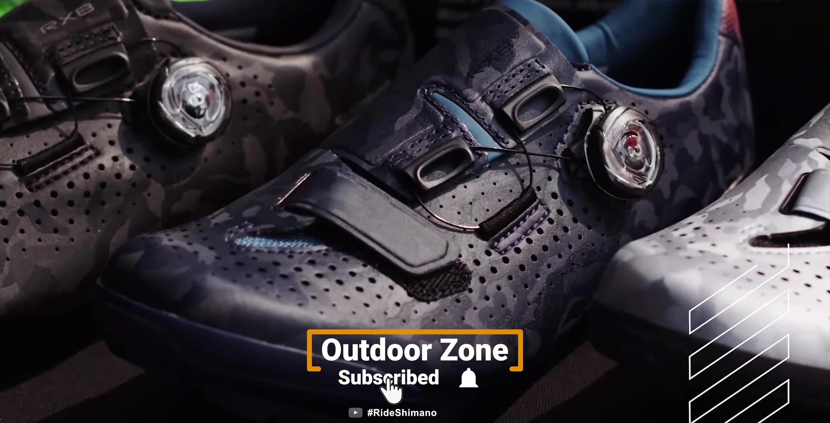The Shimano RX8 gravel cycling shoe.