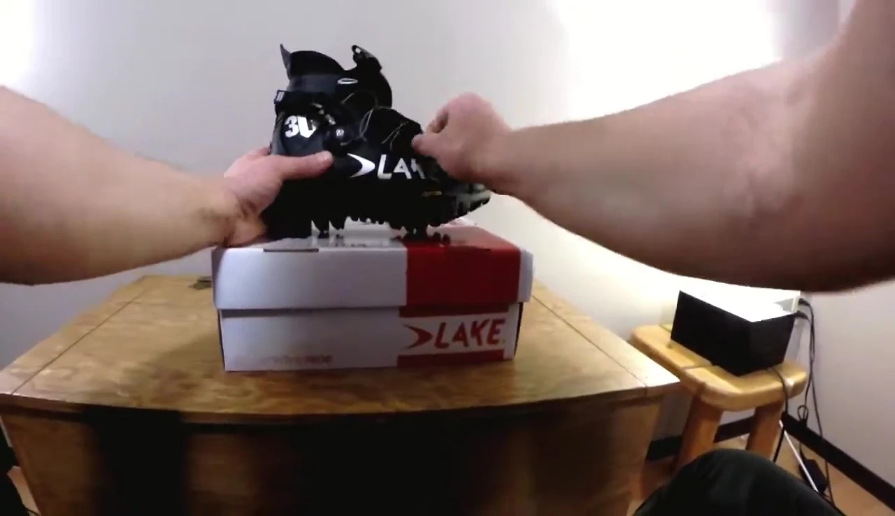 Shot showcasing the BOA lacing system.