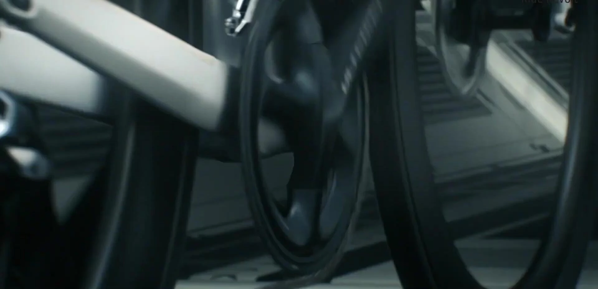 Close up of the power strap closure system