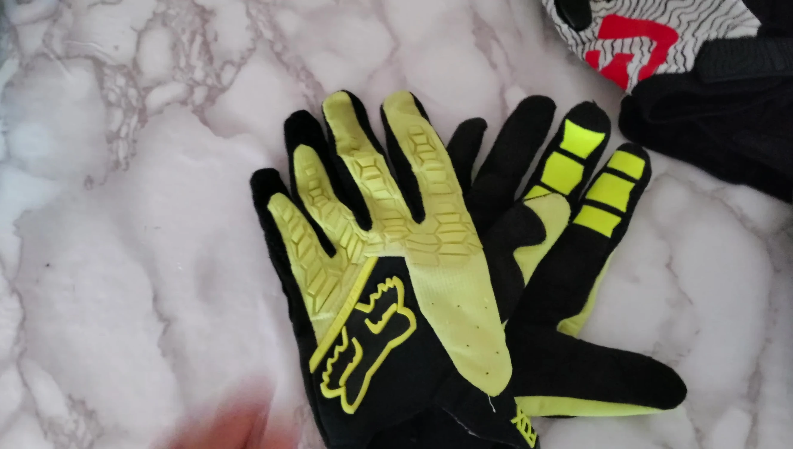 Detail shot showing the plastic nubs on the fingers