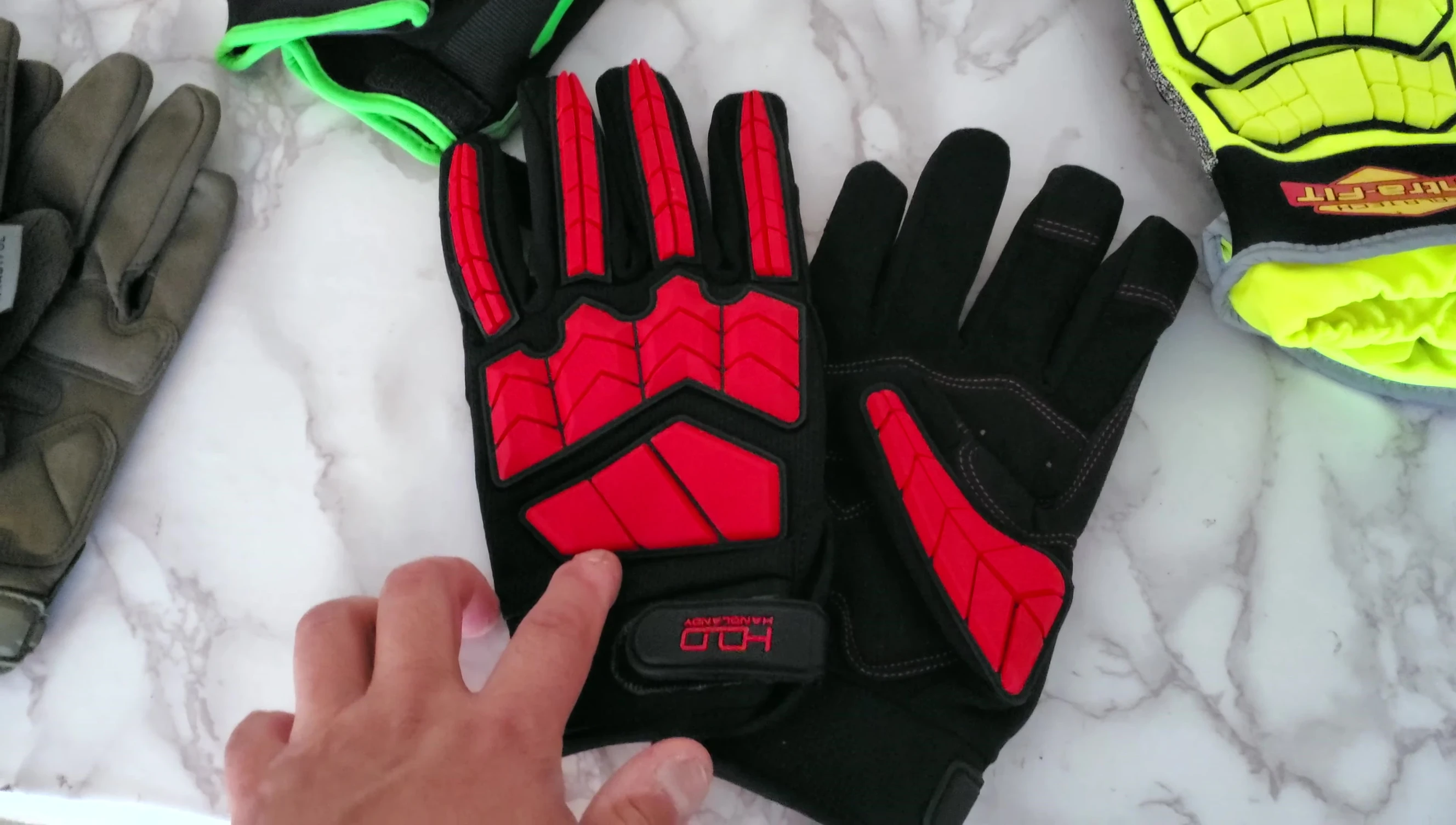Showing the wrist coverage