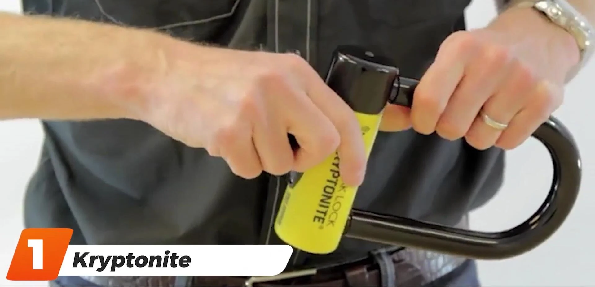 Kryptonite New York Fahgettaboudit Mini lock shown closeup