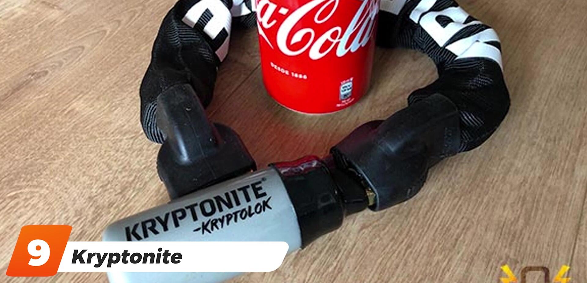 Kryptonite Kryptoflex 955 Mini Chain lock shown