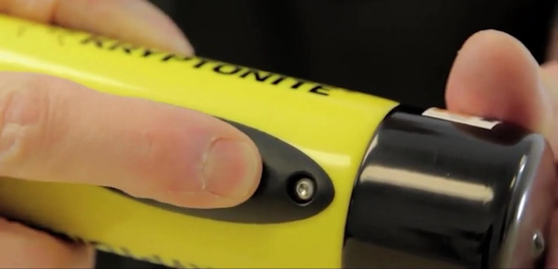 The small size of the Kryptonite lock shown