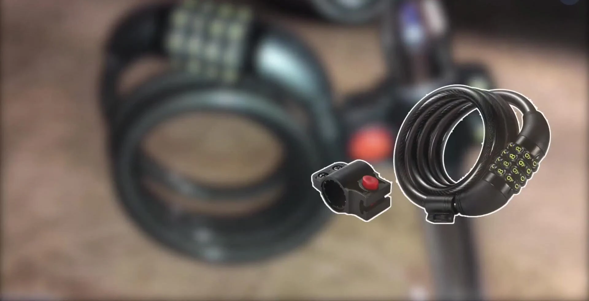 TitanChain Anchor Bike Lock Cable shown
