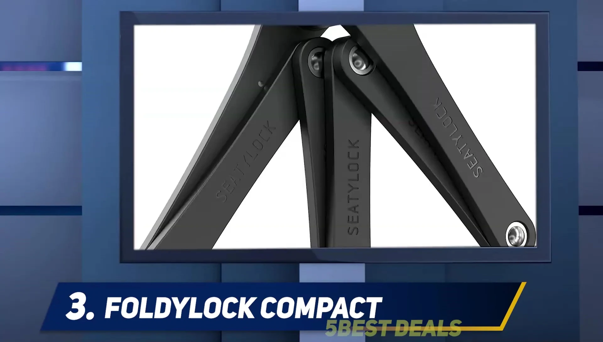 Close-up view of FoldaLock Compact's mechanism.