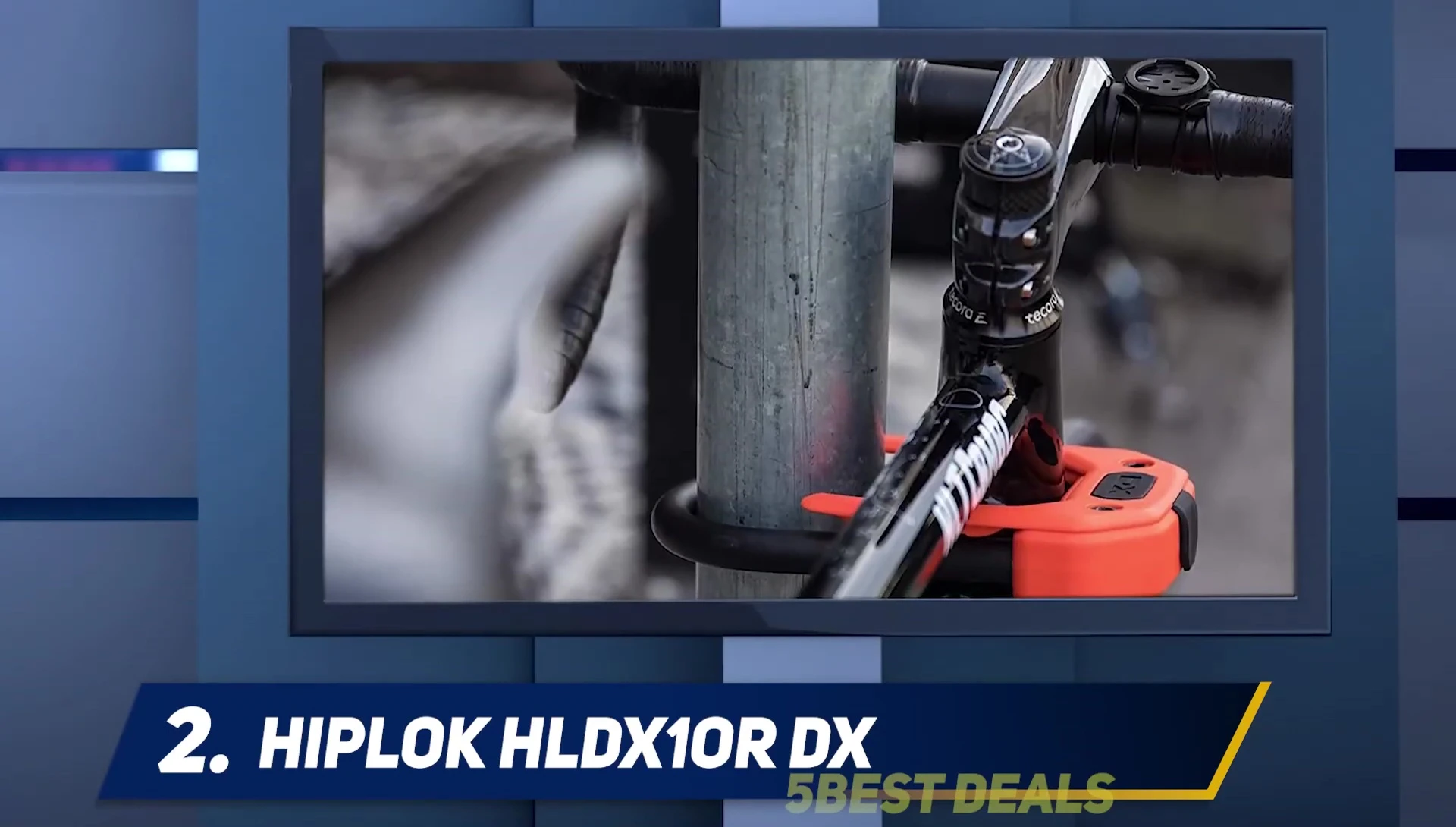 Someone demonstrating how to wear the Hiplok D1000.