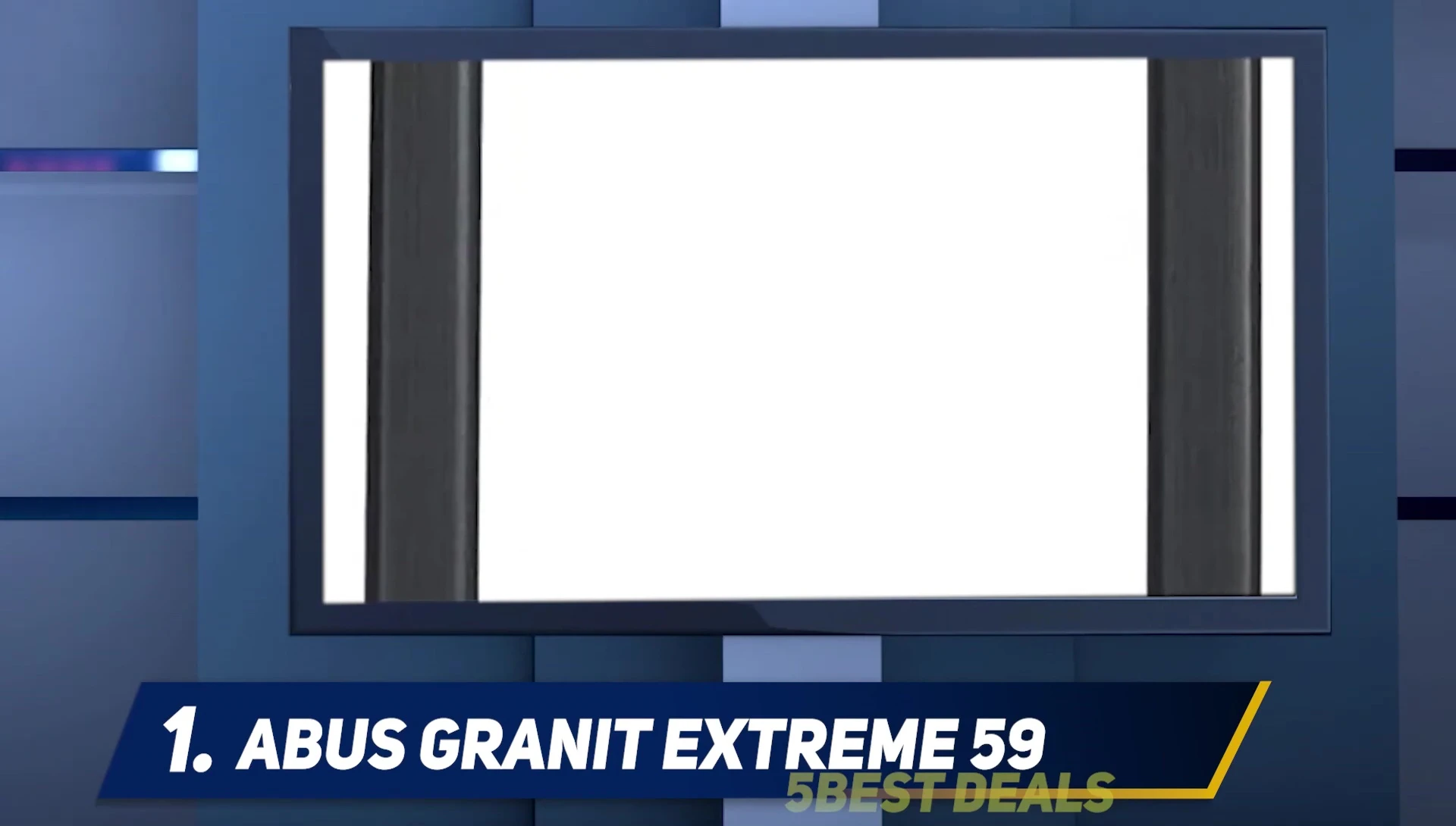 Close-up highlighting the Abus Granite Extreme 59's square shackle.