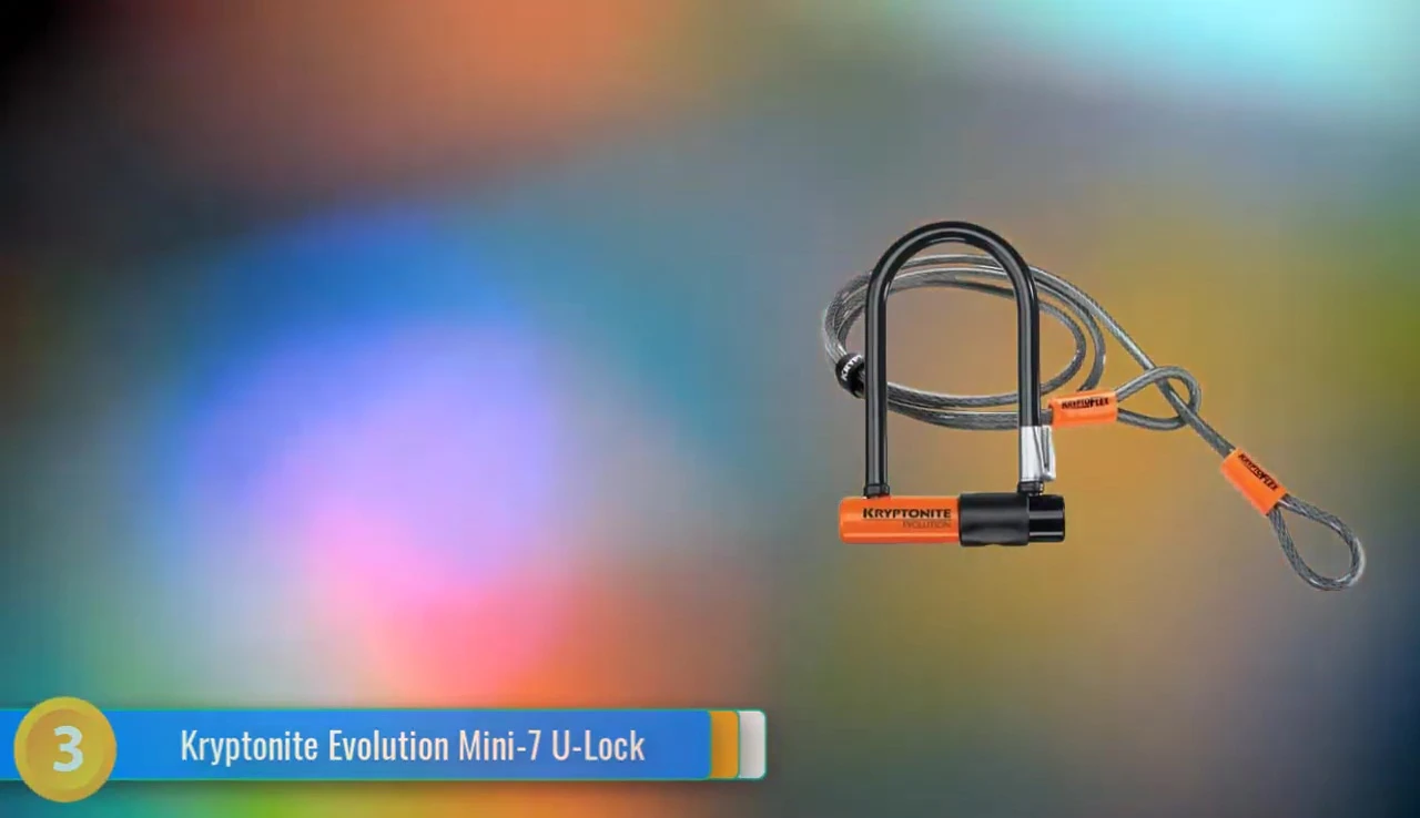 U-lock with frame mount