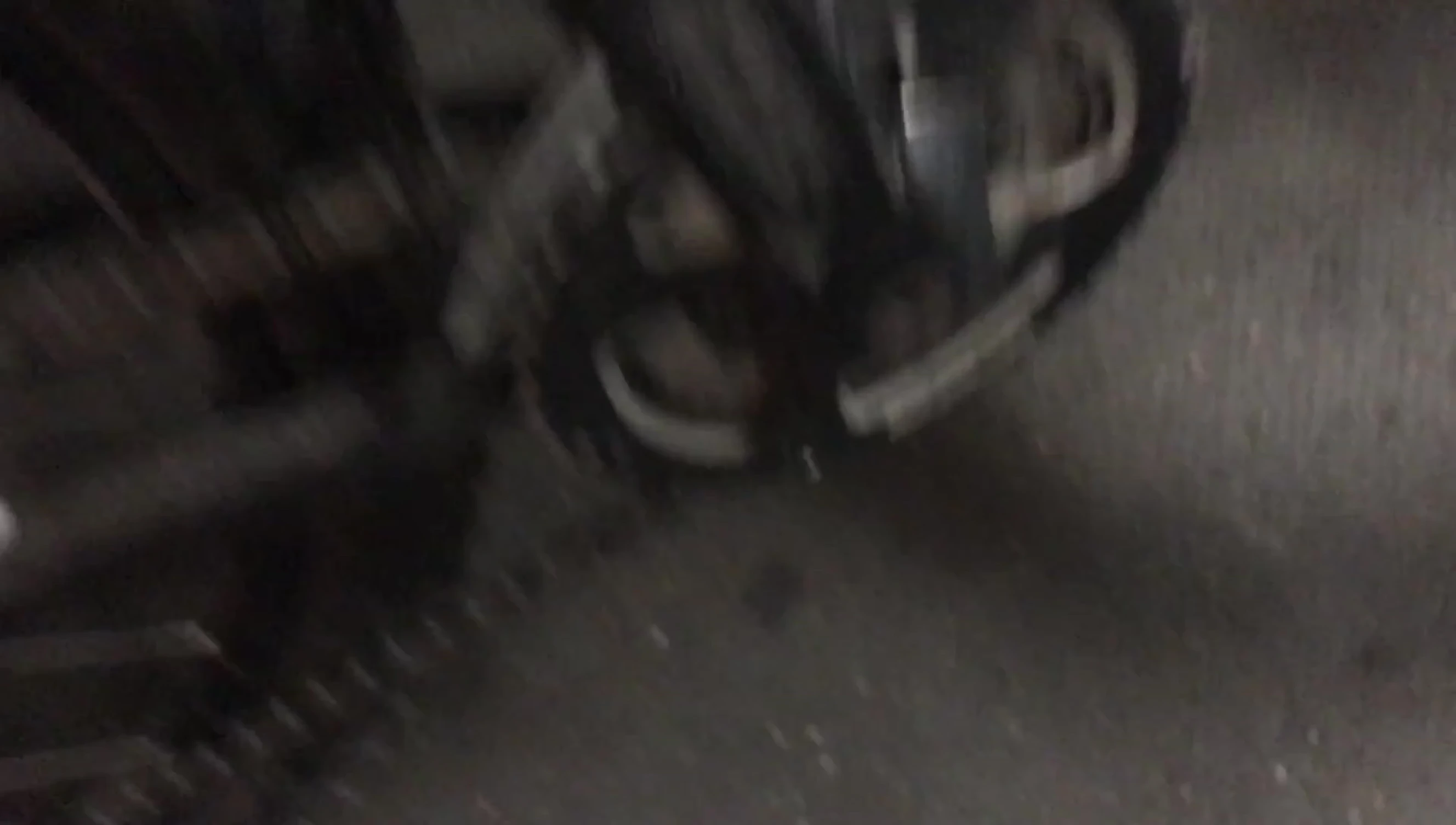 Removing the pedal from the other side of the bike.