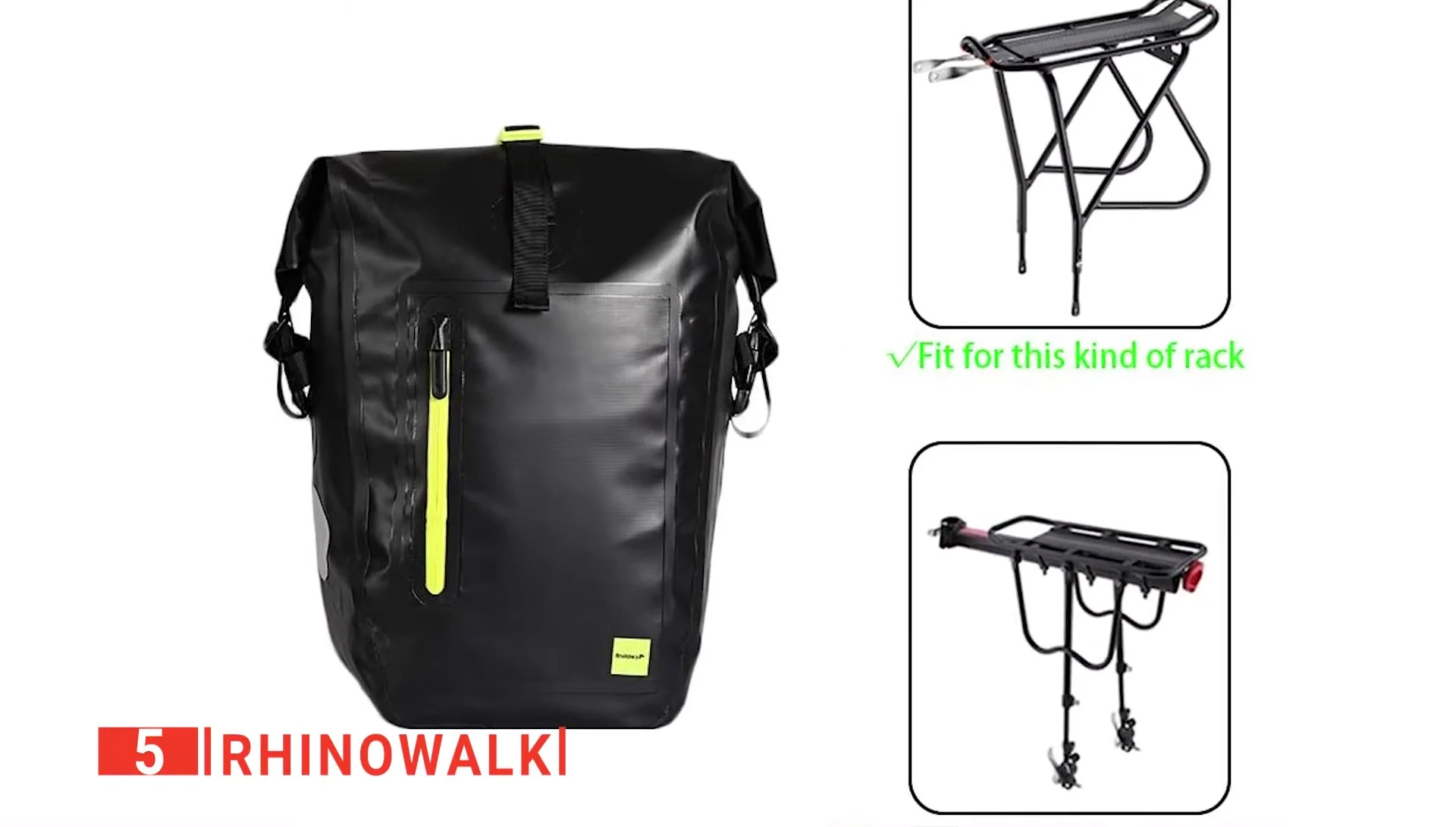 Close-up of the Rhino Walk pannier bag