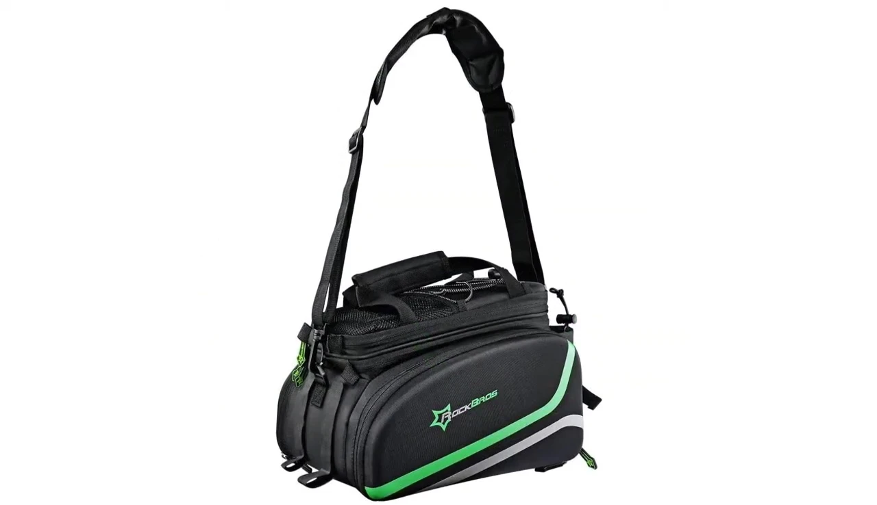 Close-up showing the bag's mounting straps