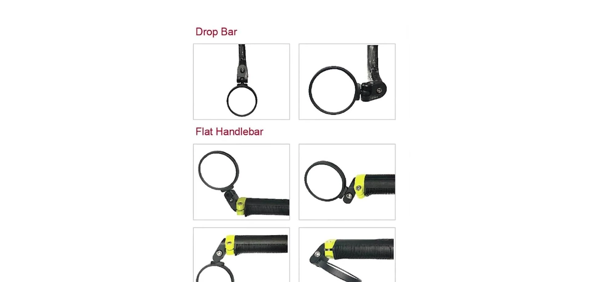 Highlighting the mirror's versatility of mounting positions