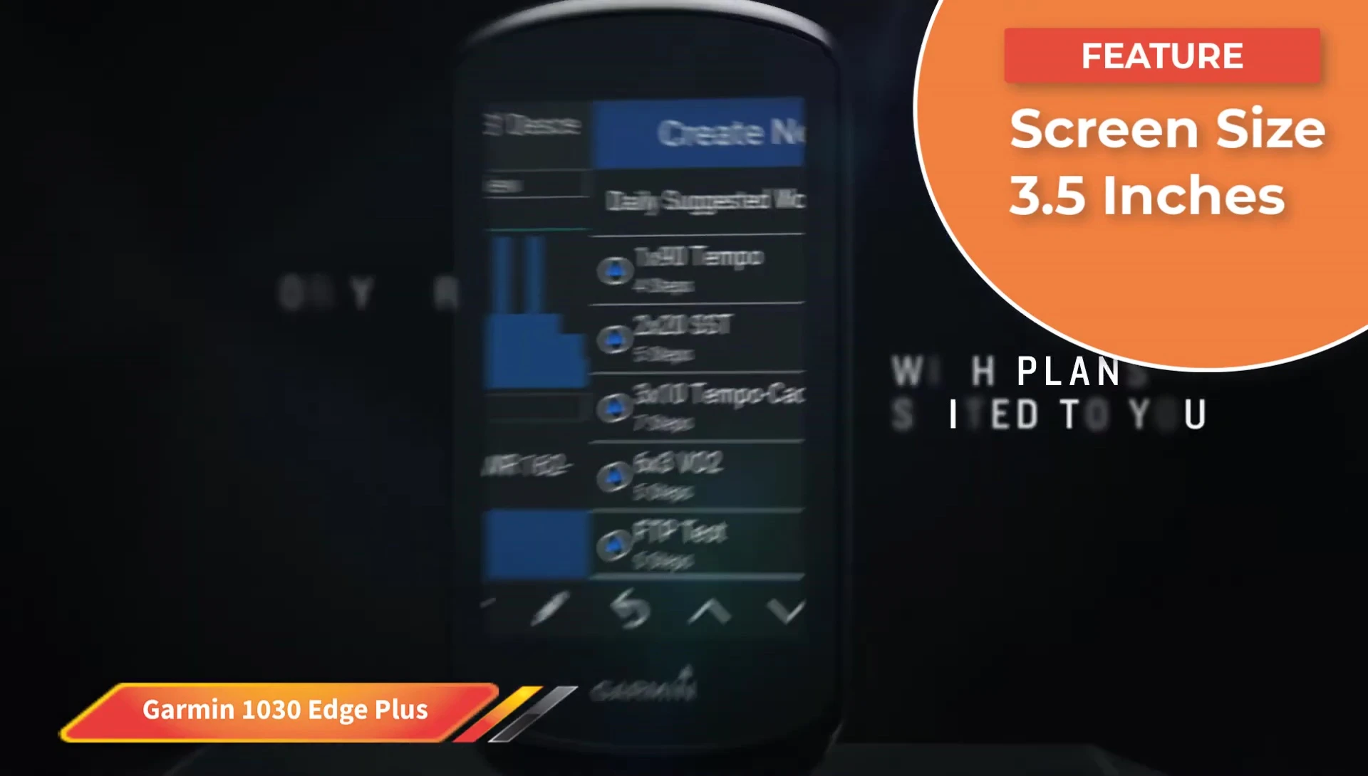 Garmin Edge 1030 Plus map display