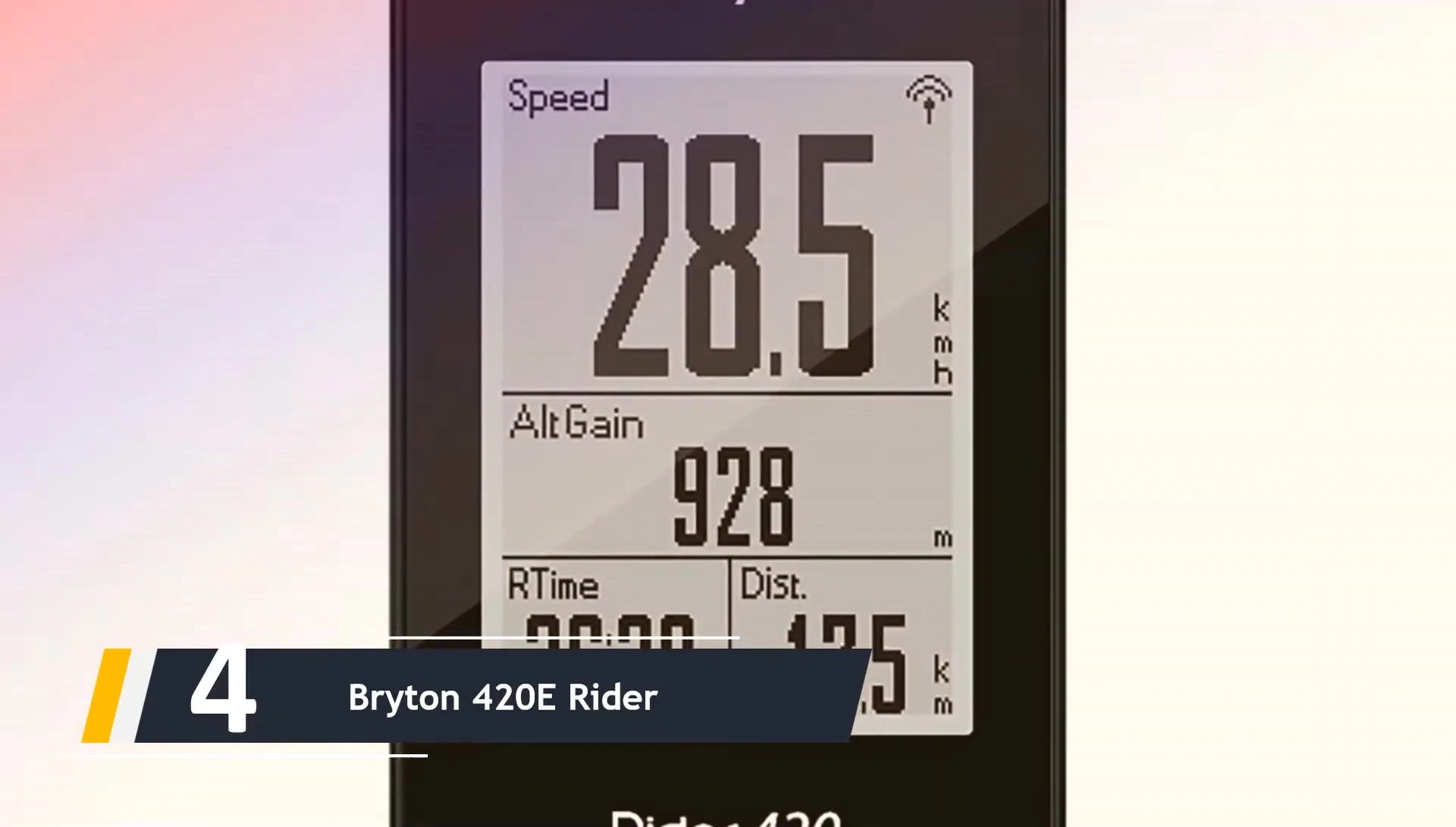 Bryton Rider 420 cycle computer overview