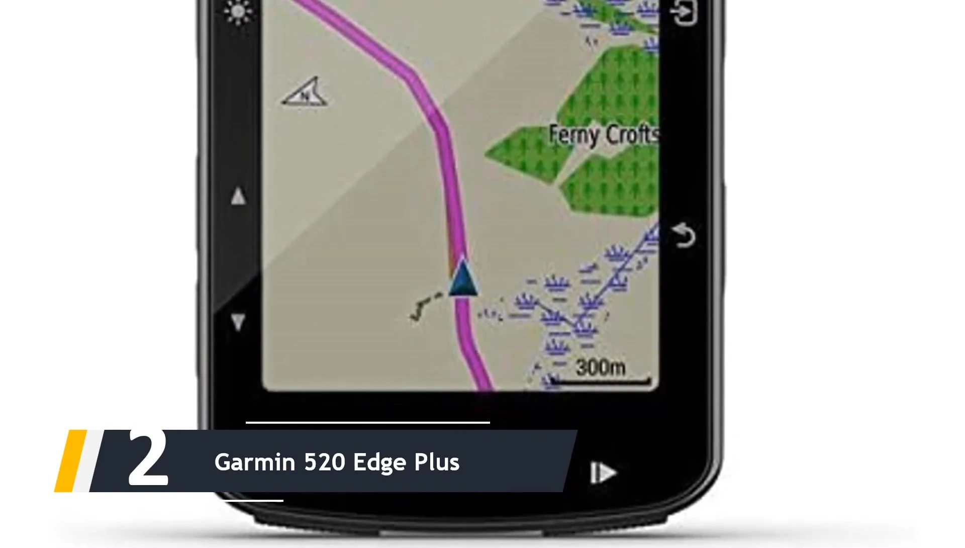 Garmin Edge 520 display highlighting its features